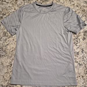 Nike Shirt Mens Small Gray Dri-FIT Running Athletic Lightweight Performance Tee